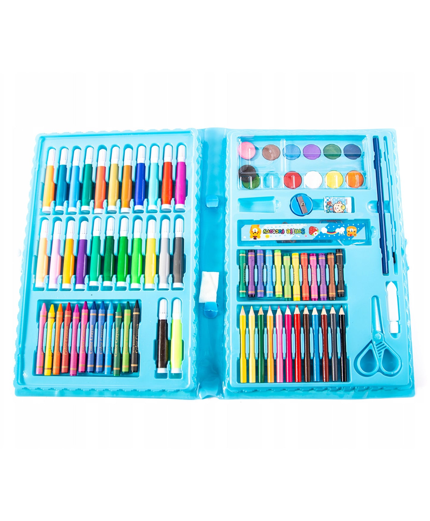 86 Pcs Box Children Painting Pens Set Art Supplies For Drawing With Watercolor Pen Ruler Eraser Sharpener Tools Drawing Tool